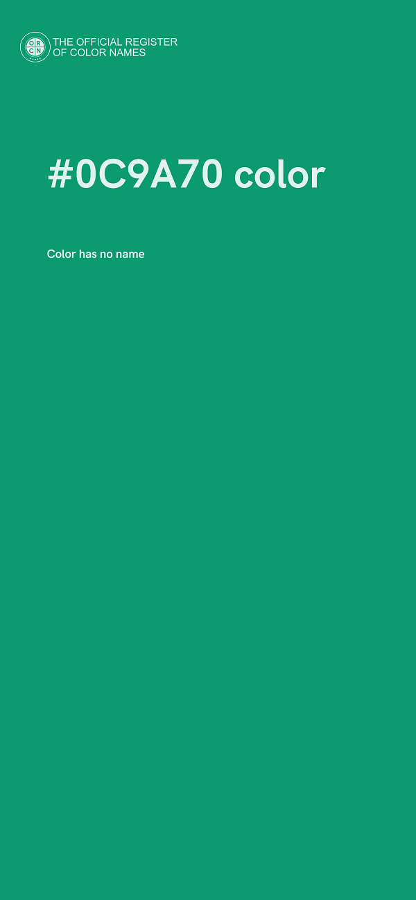 #0C9A70 color image