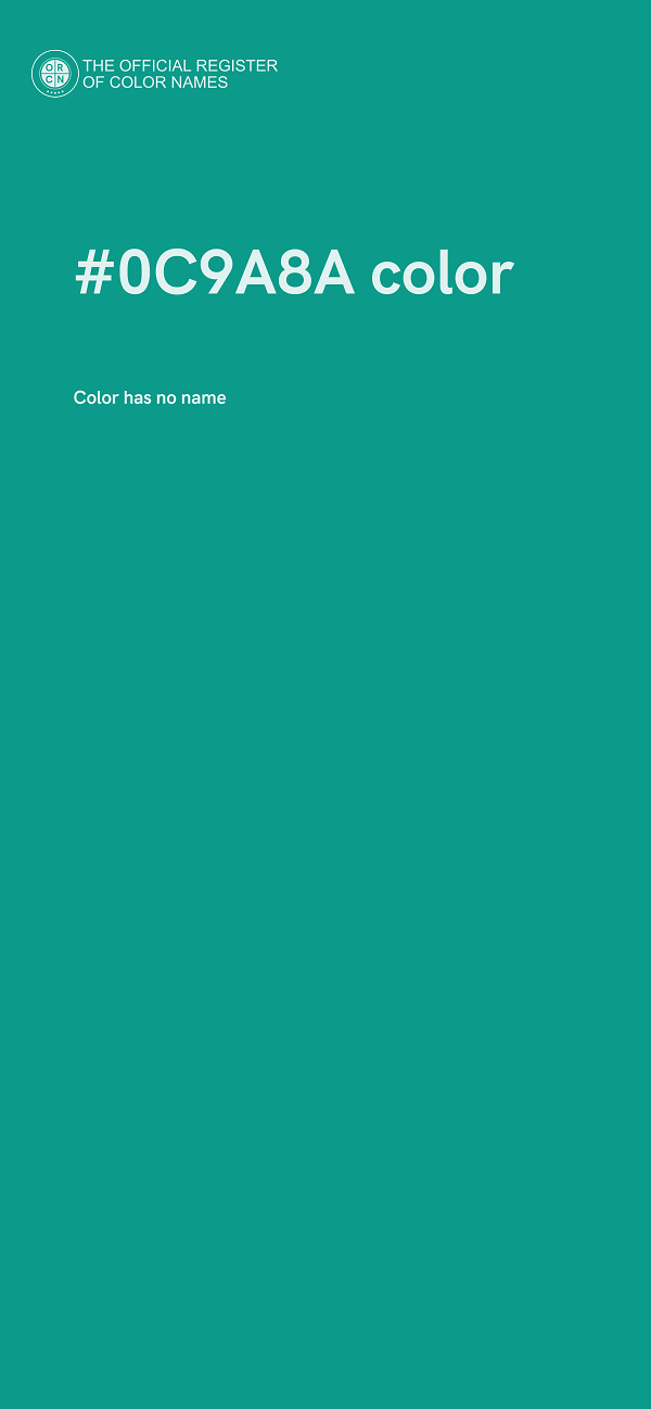 #0C9A8A color image