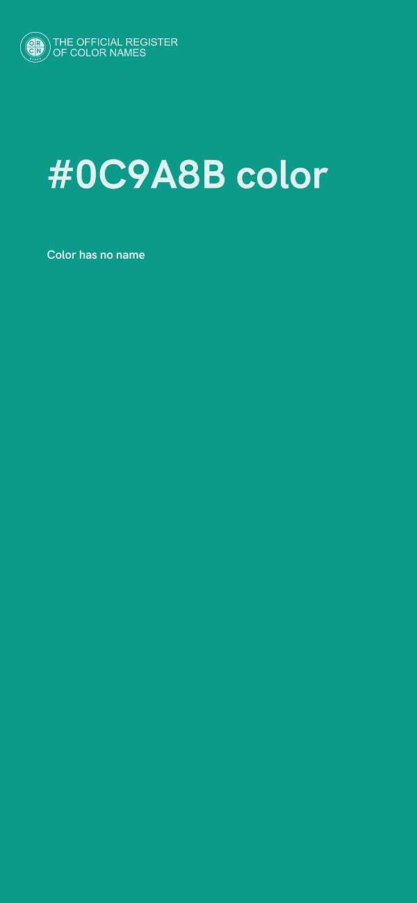 #0C9A8B color image