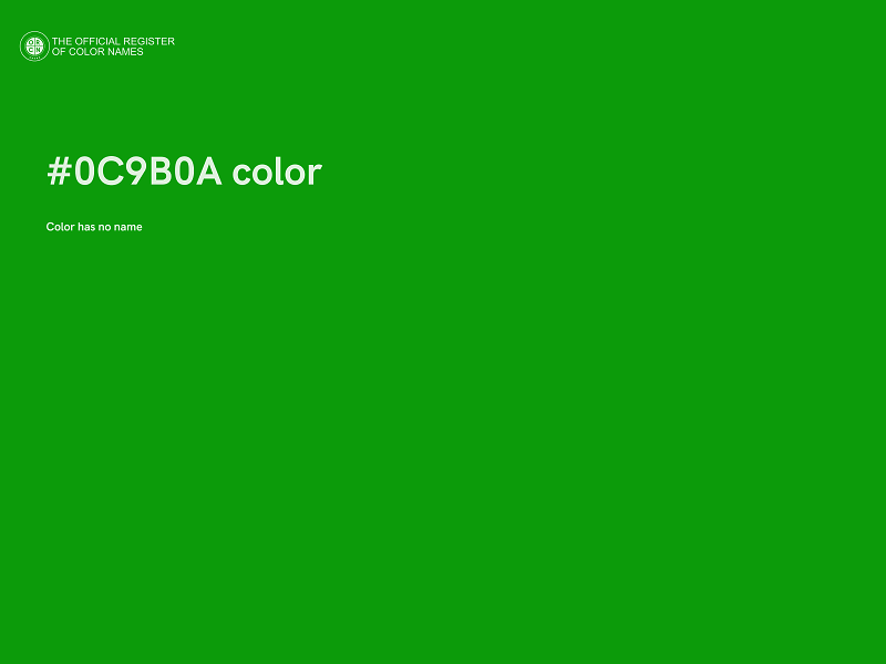 #0C9B0A color image