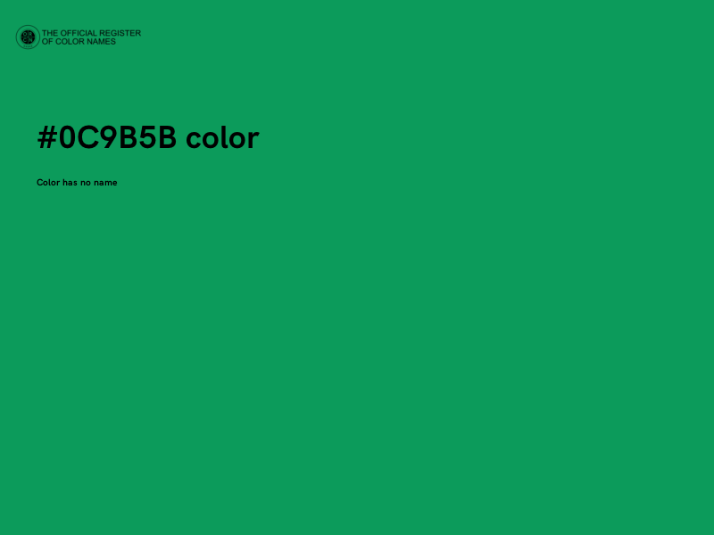 #0C9B5B color image