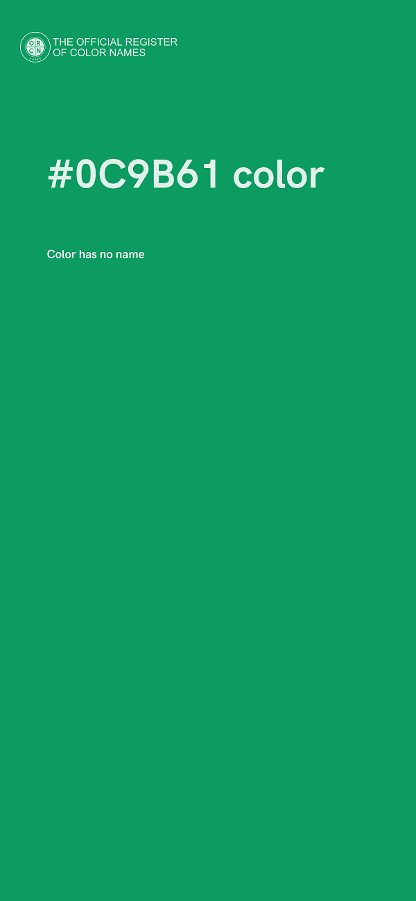 #0C9B61 color image