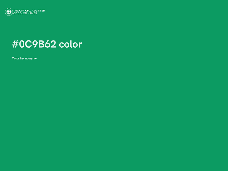 #0C9B62 color image