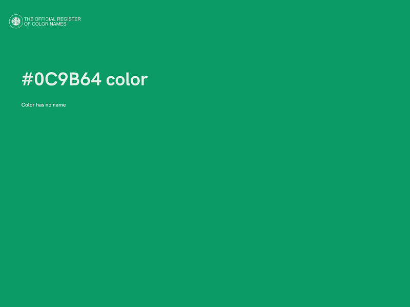 #0C9B64 color image