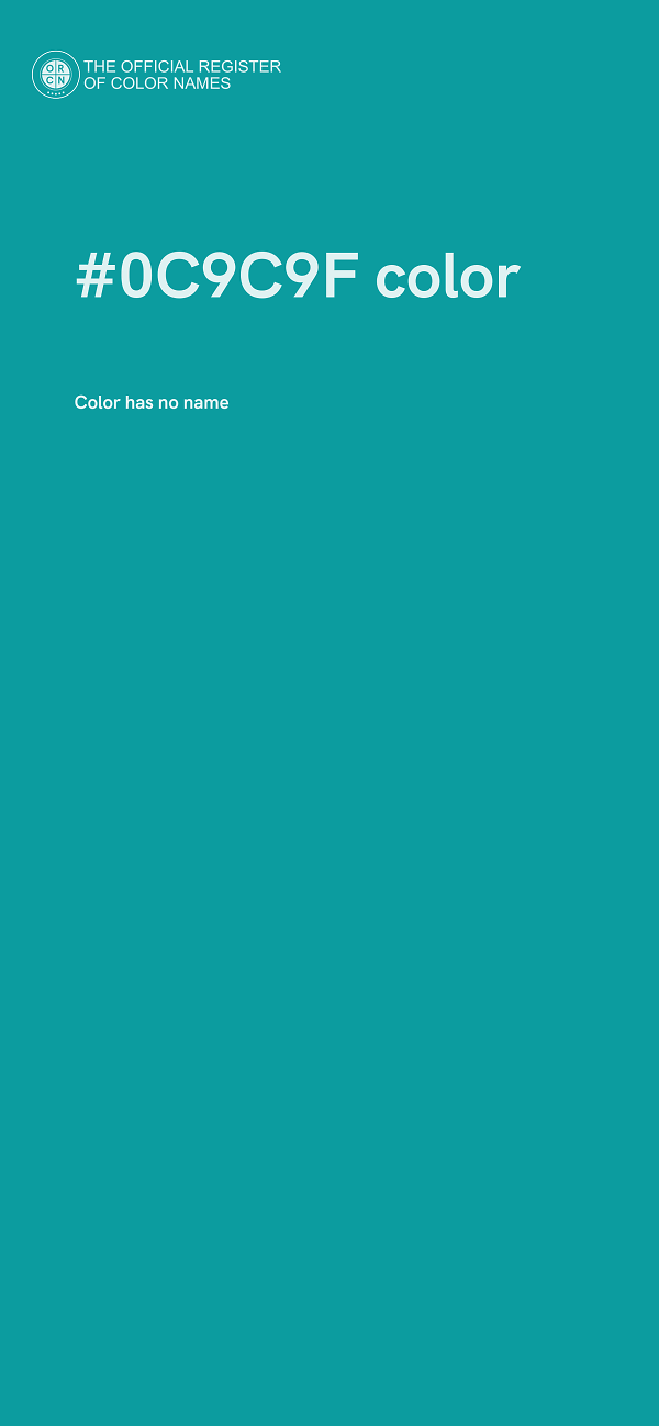 #0C9C9F color image