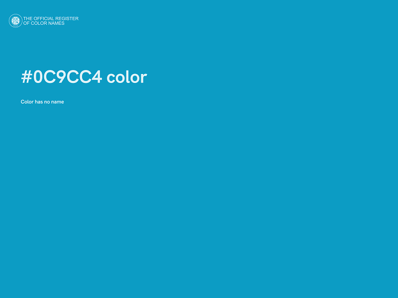 #0C9CC4 color image