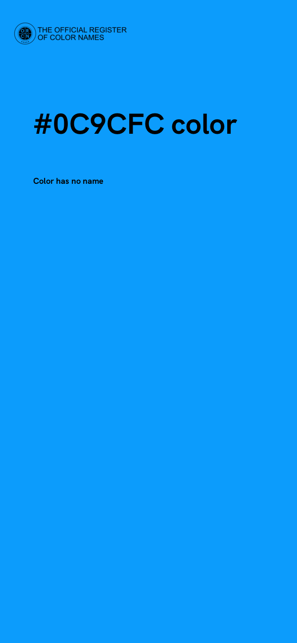 #0C9CFC color image
