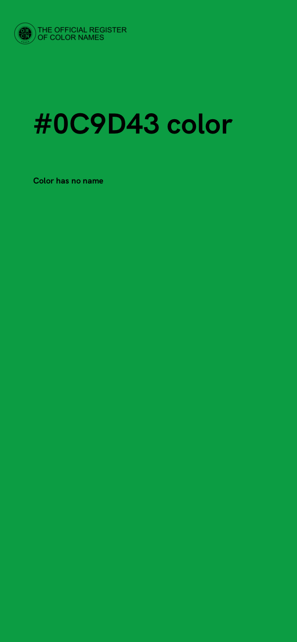 #0C9D43 color image