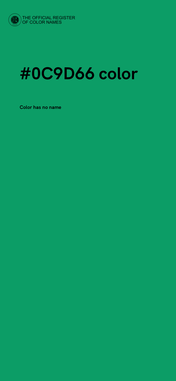 #0C9D66 color image