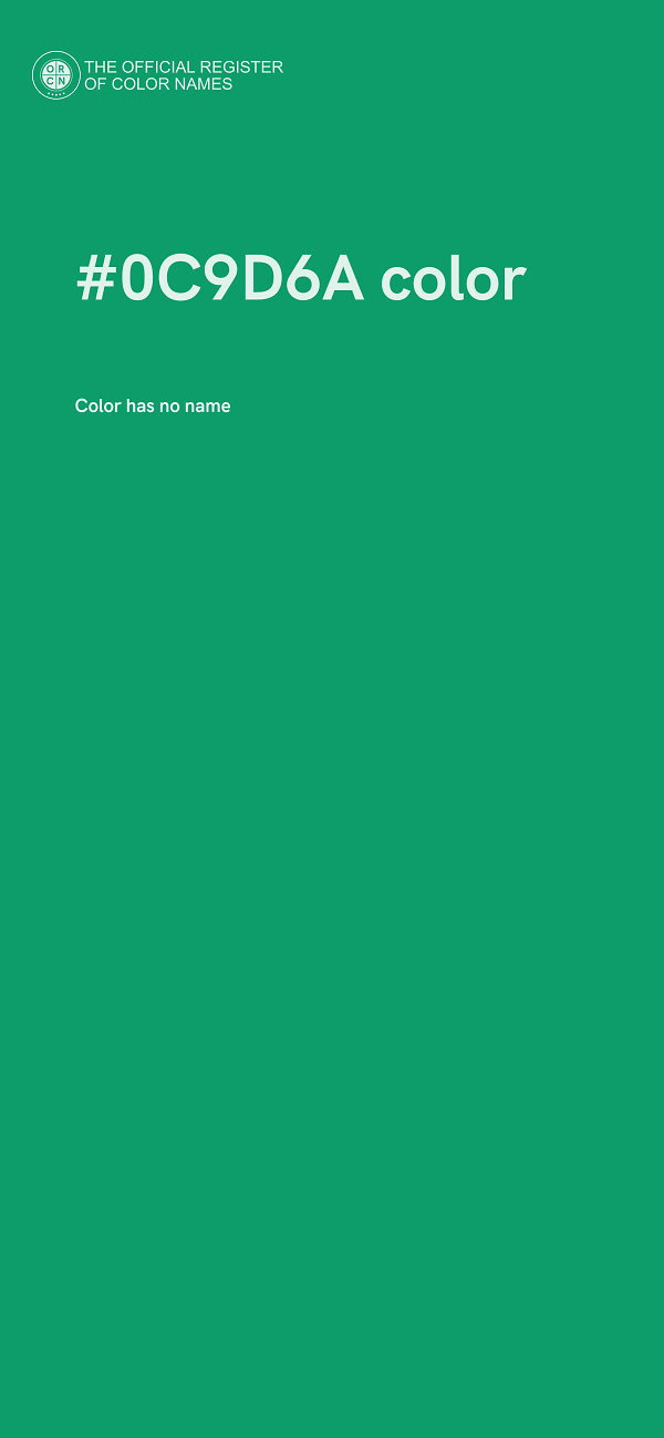 #0C9D6A color image