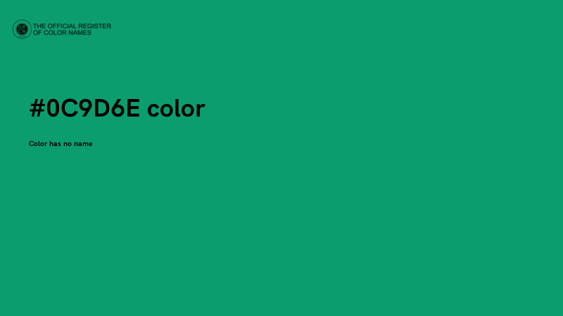 #0C9D6E color image