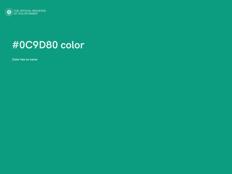 #0C9D80 color image