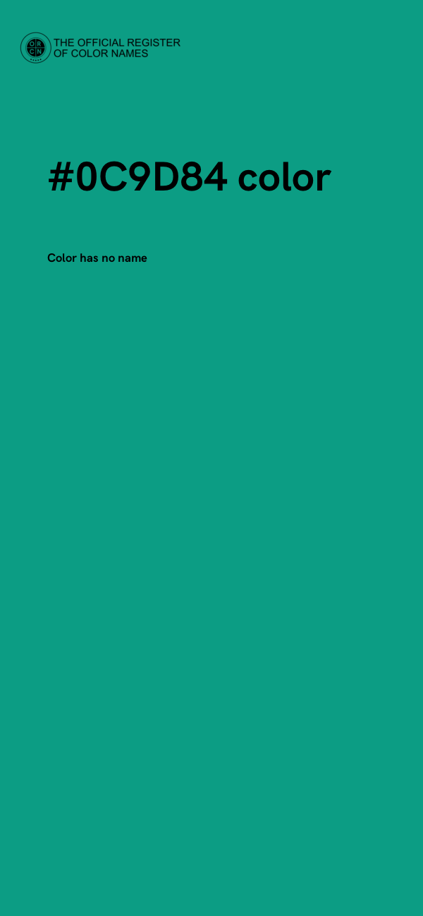 #0C9D84 color image