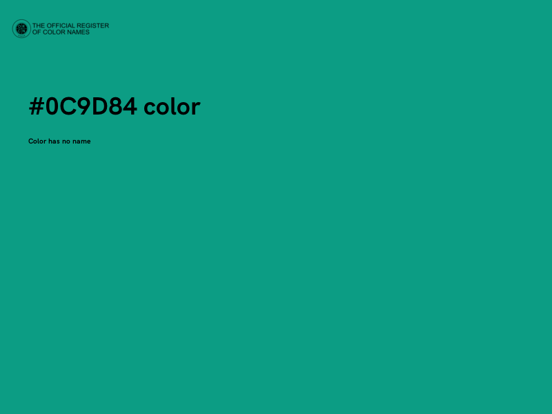 #0C9D84 color image