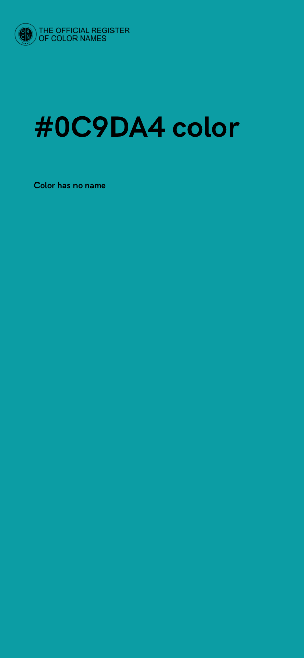 #0C9DA4 color image