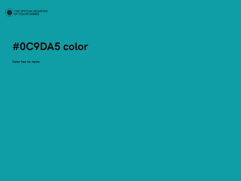 #0C9DA5 color image