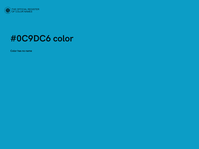#0C9DC6 color image