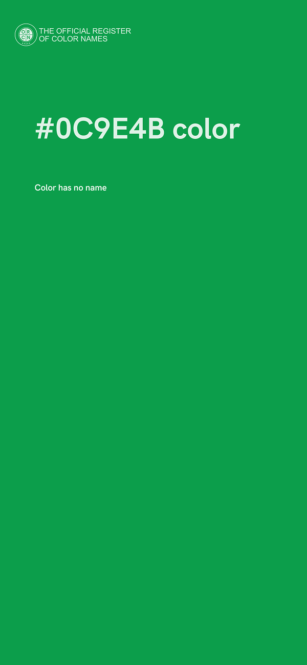 #0C9E4B color image