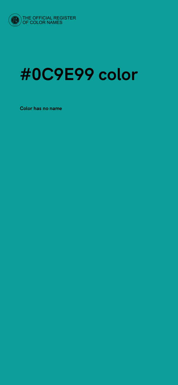 #0C9E99 color image