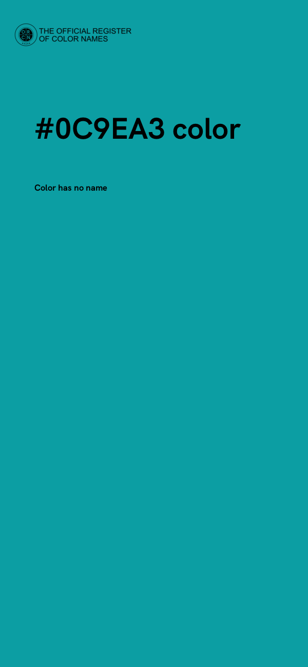 #0C9EA3 color image