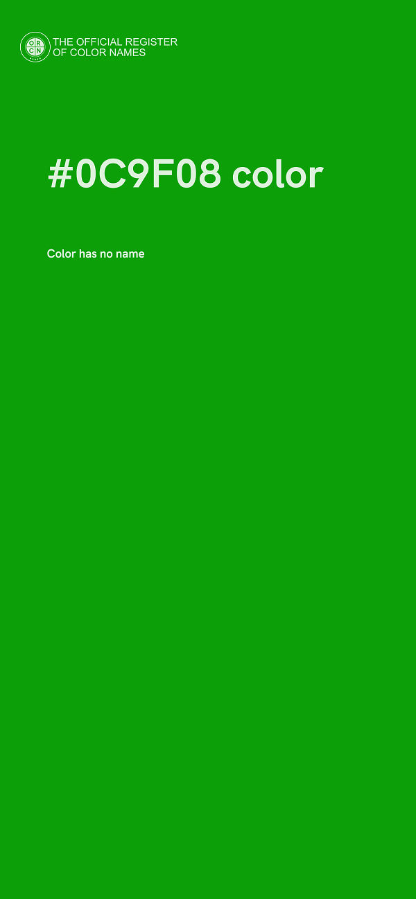 #0C9F08 color image
