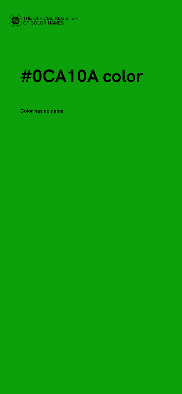 #0CA10A color image