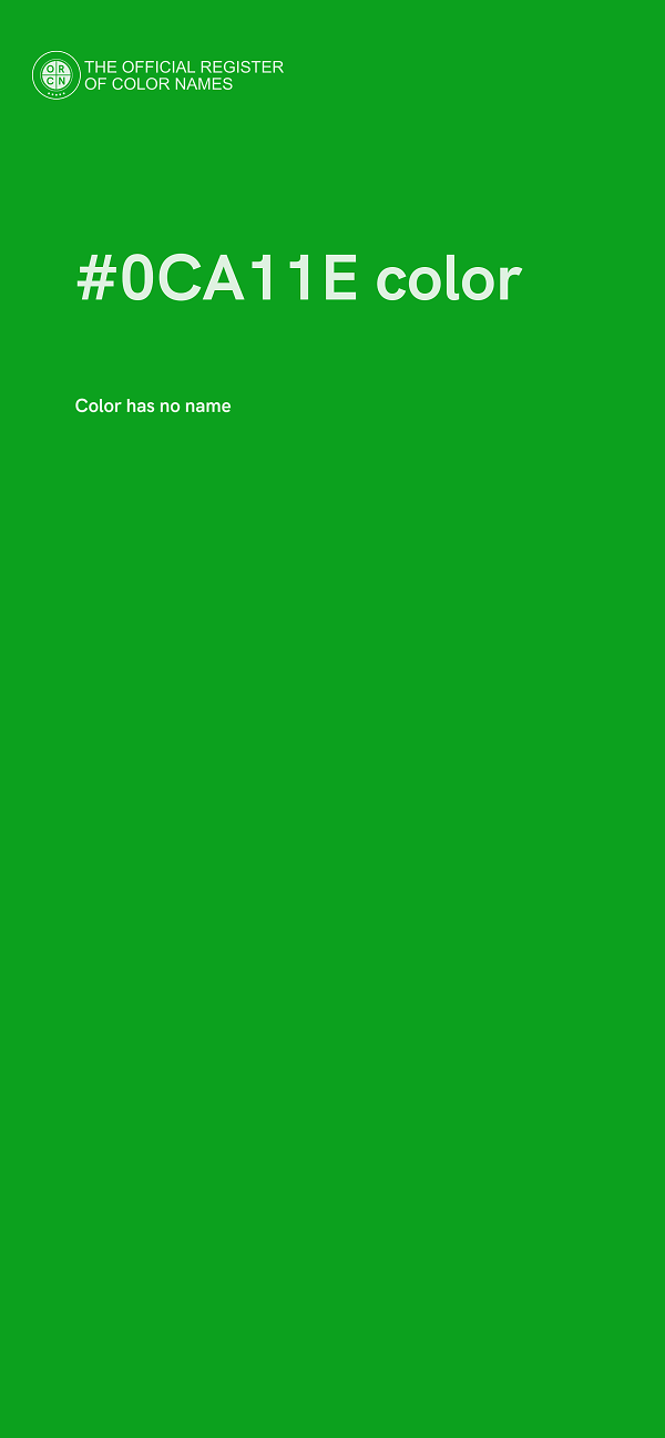 #0CA11E color image