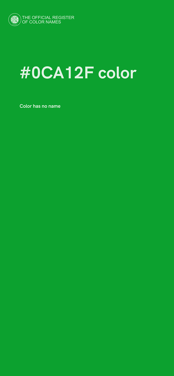 #0CA12F color image