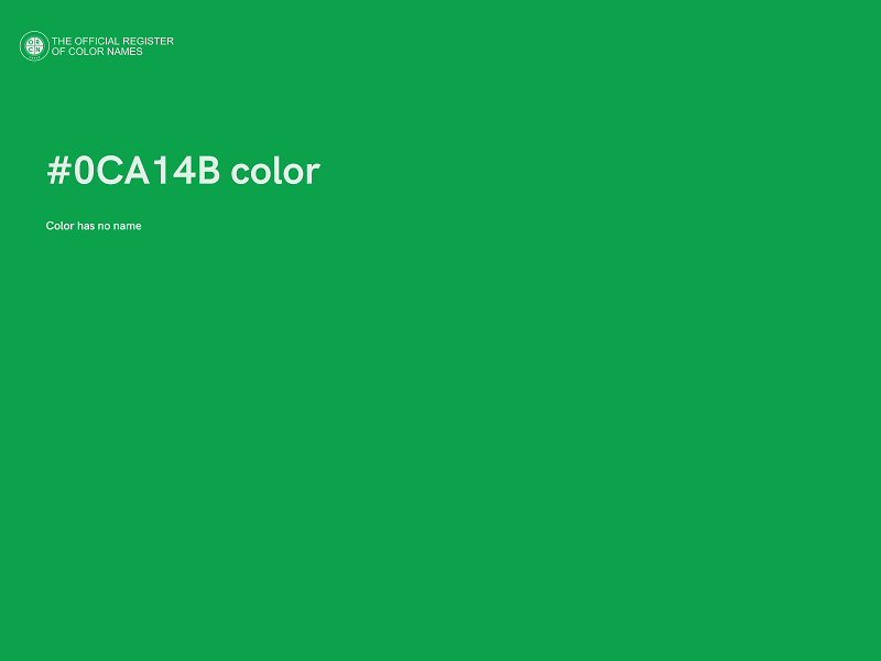 #0CA14B color image
