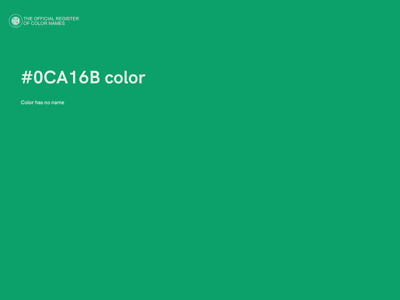 #0CA16B color image