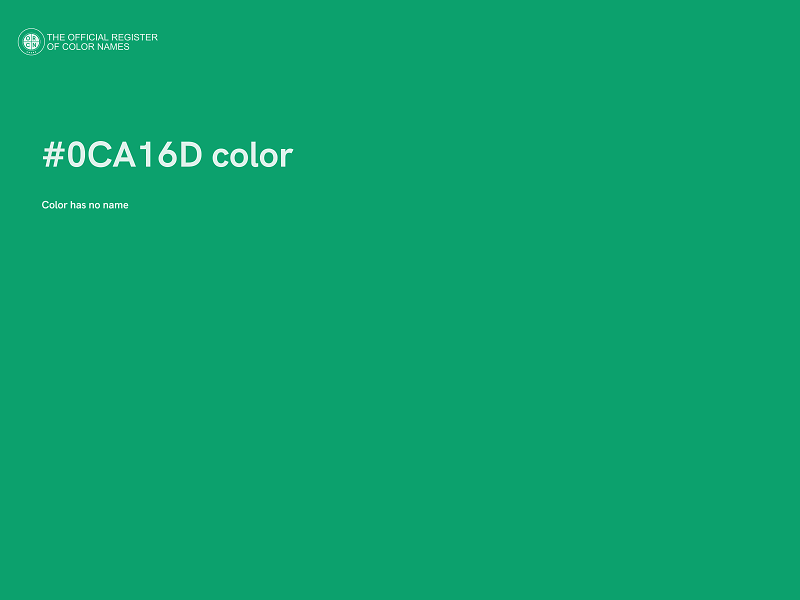 #0CA16D color image