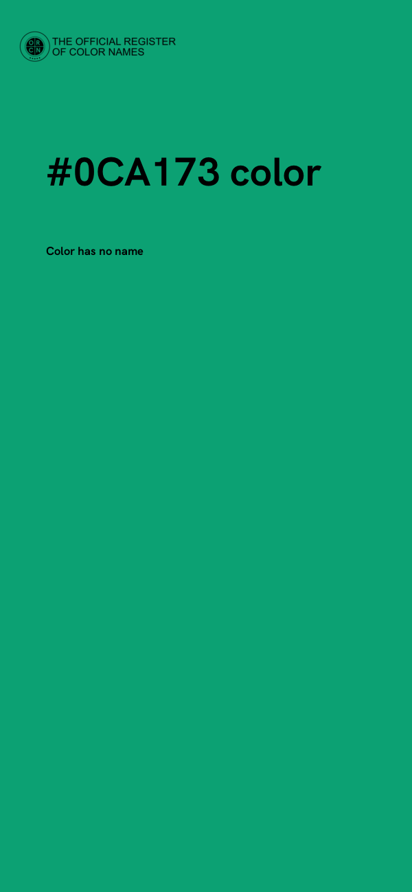 #0CA173 color image