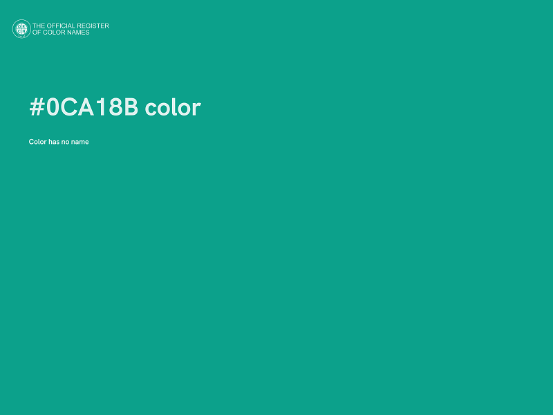 #0CA18B color image