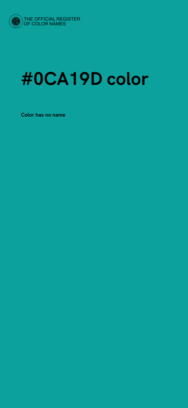 #0CA19D color image