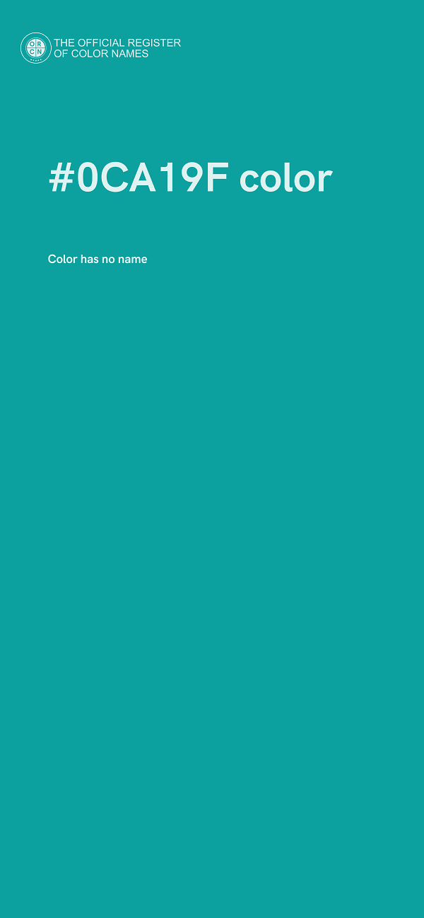 #0CA19F color image