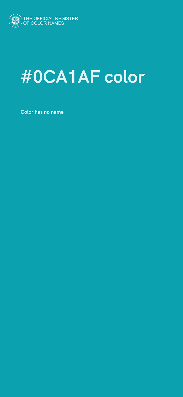 #0CA1AF color image