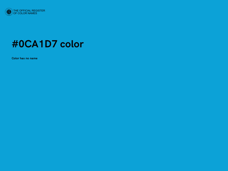 #0CA1D7 color image