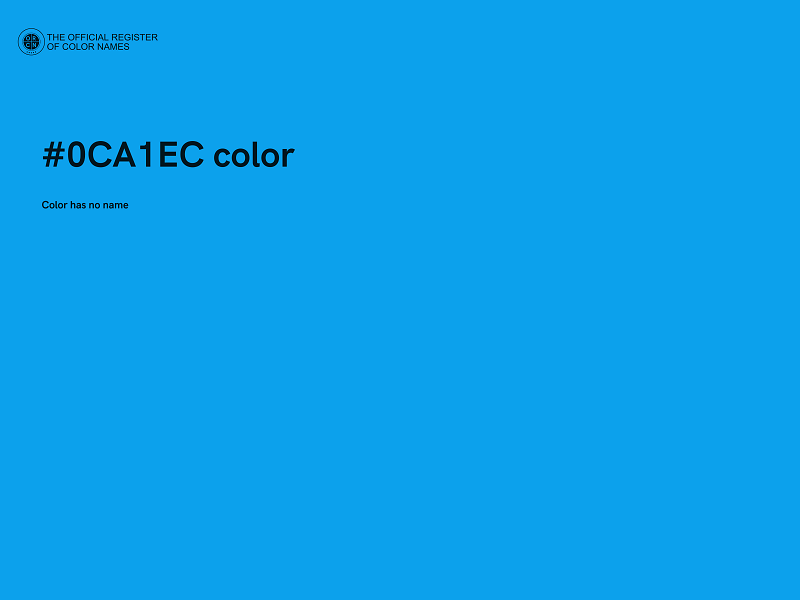 #0CA1EC color image