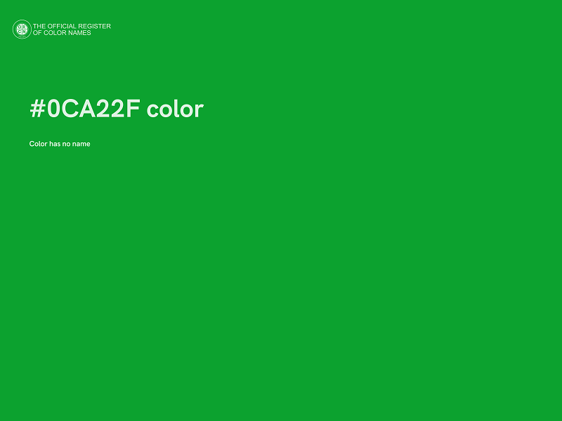 #0CA22F color image