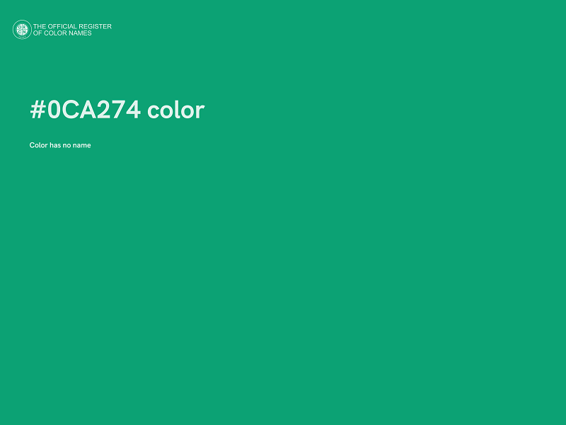 #0CA274 color image