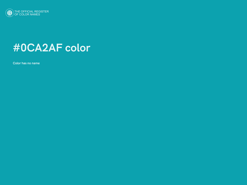 #0CA2AF color image