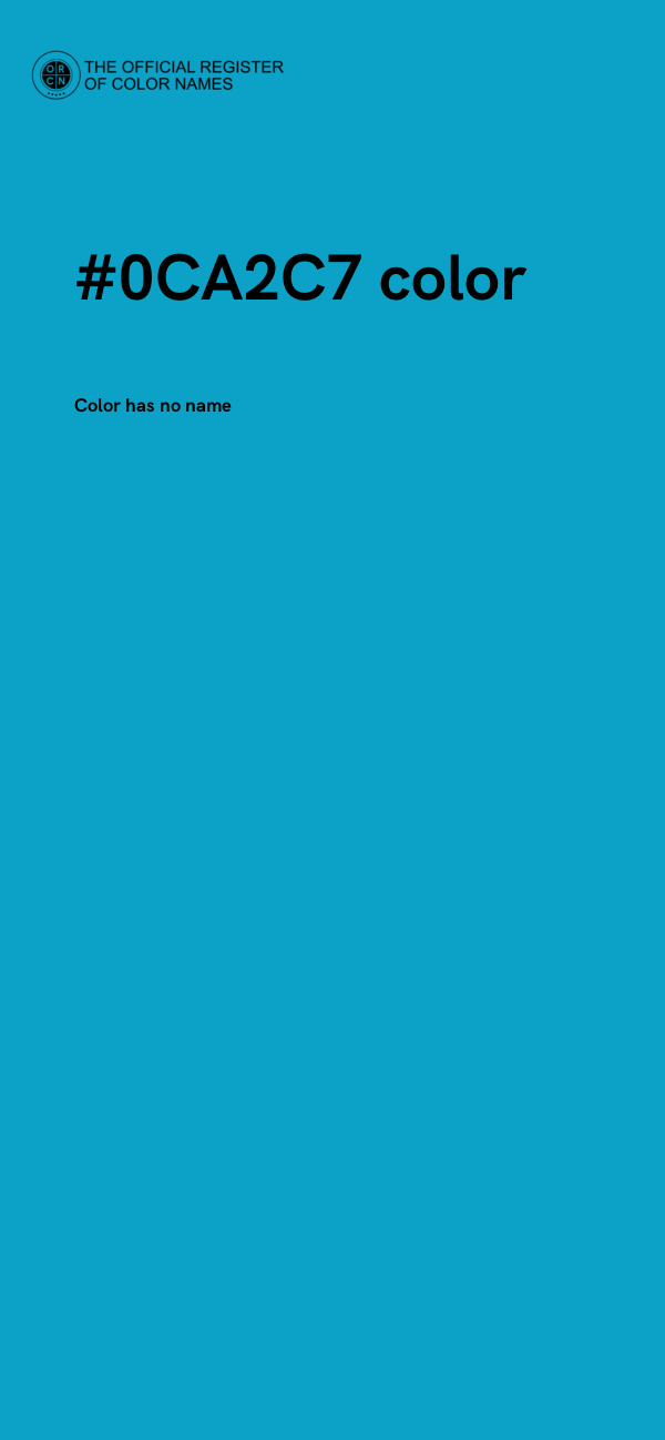 #0CA2C7 color image