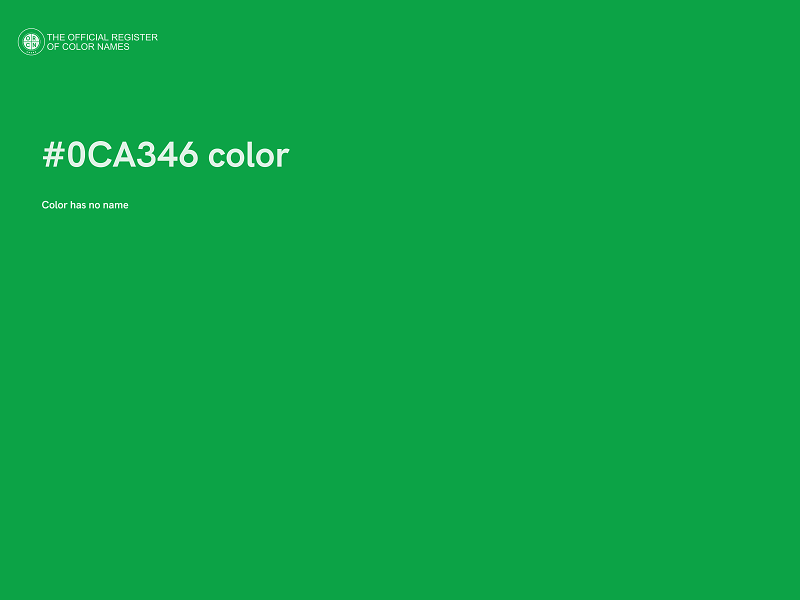 #0CA346 color image