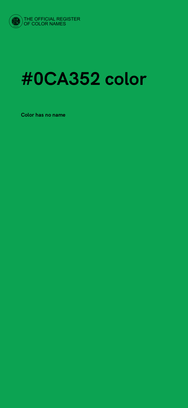 #0CA352 color image