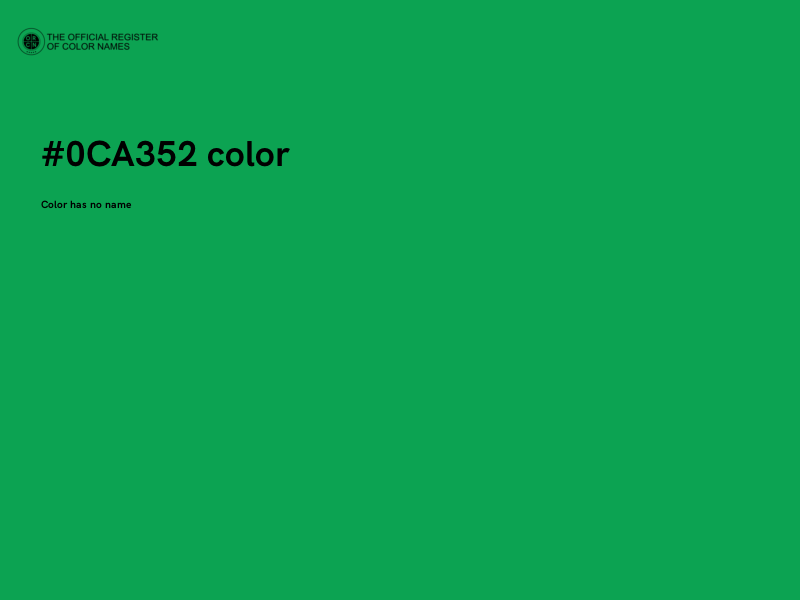 #0CA352 color image