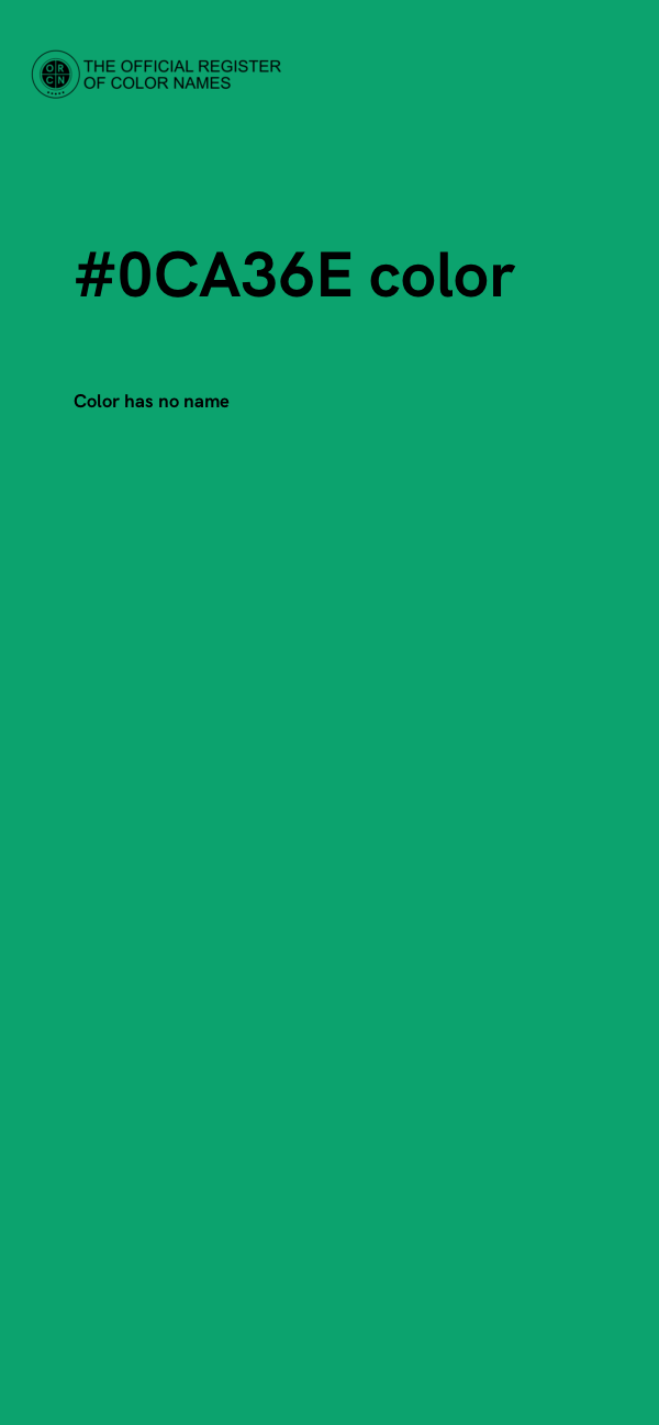 #0CA36E color image