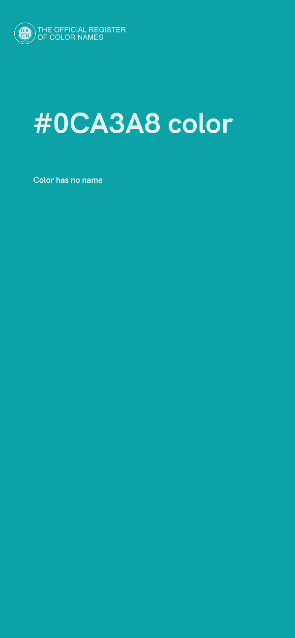 #0CA3A8 color image
