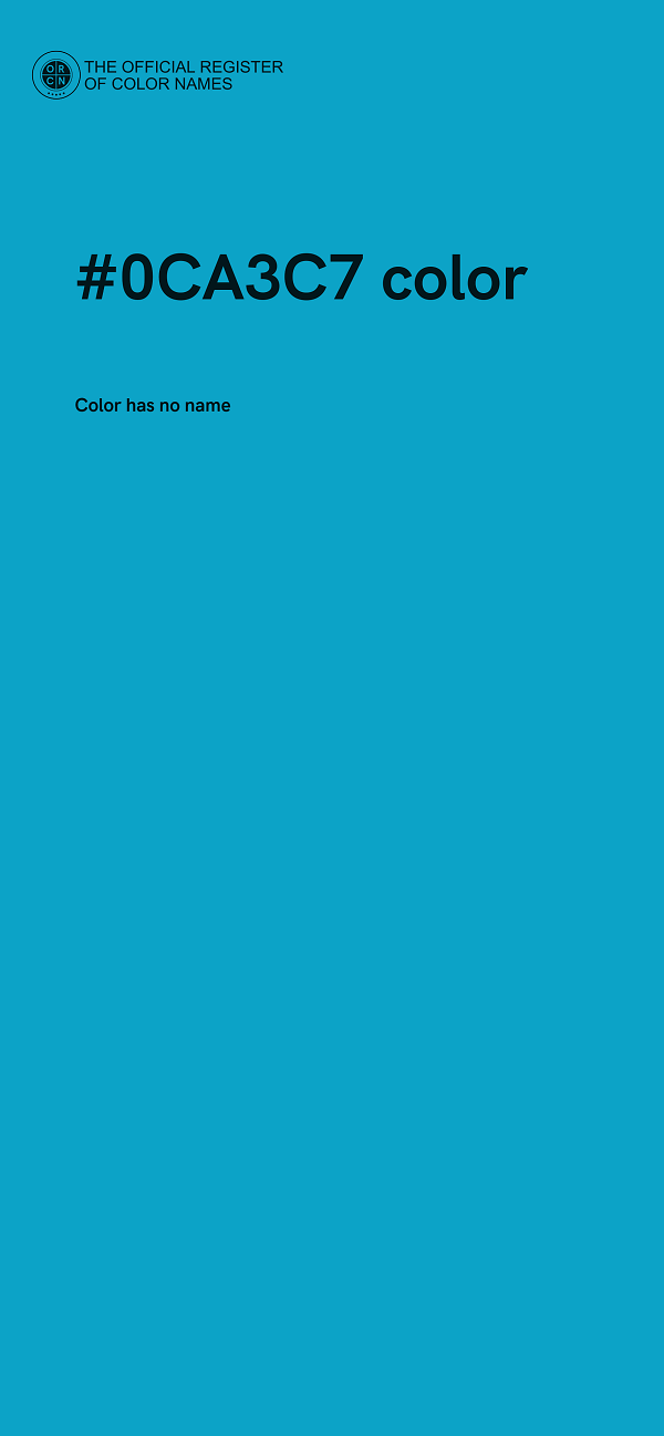 #0CA3C7 color image