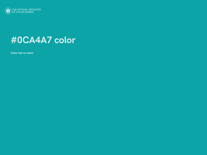 #0CA4A7 color image