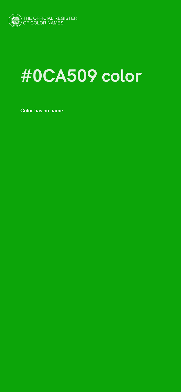 #0CA509 color image
